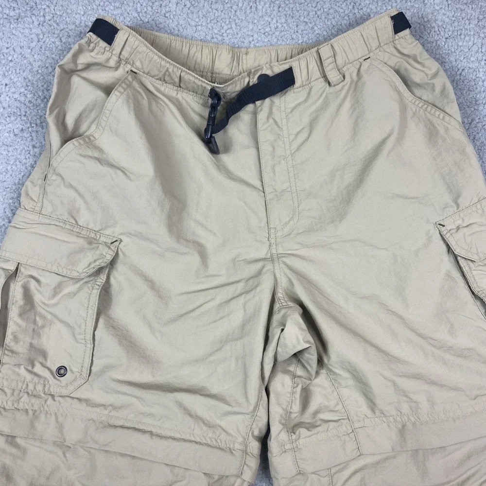 REI Mens Green Nylon Cargo Convertible Hiking Pants UPF 50+ Small 32 Inseam - Picture 4 of 10